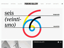Tablet Screenshot of parkinggallery.es